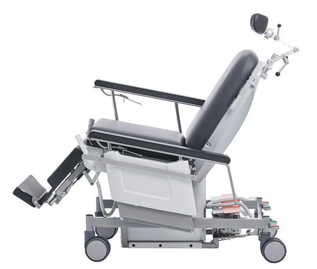 MultiLine Next AC+, stol til ambulant behandling, m/4 motorer og ergo nakkestøtte