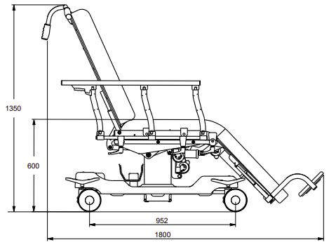 Athena 2.0 Terapistol / Behandlingsstol / Transportleje