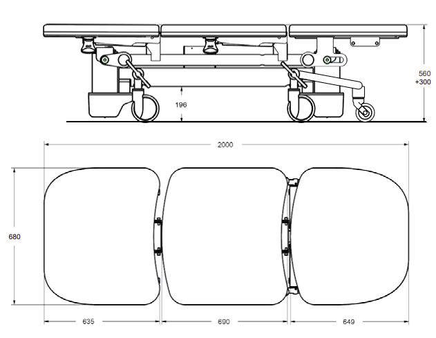 Francis AV 3.0 - undersøgelses-/behandlingsleje 