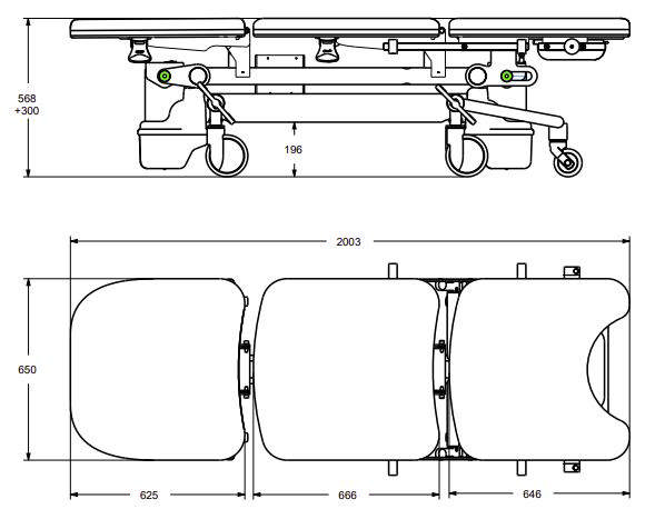 Francis AV 4.0 - undersøgelses-/behandlingsleje 