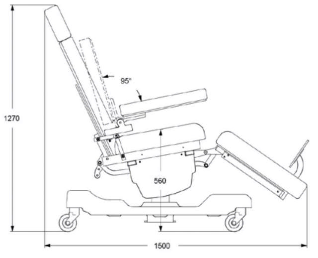 Stephen H Flat Terapistol / Behandlingsstol