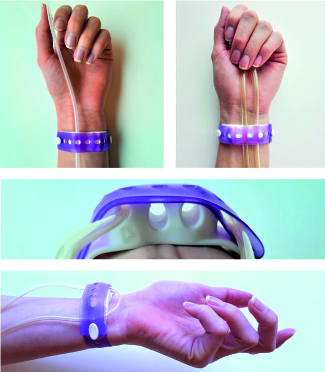 Medow IV bracelet slangeholder, hvid, 10 stk/ps.