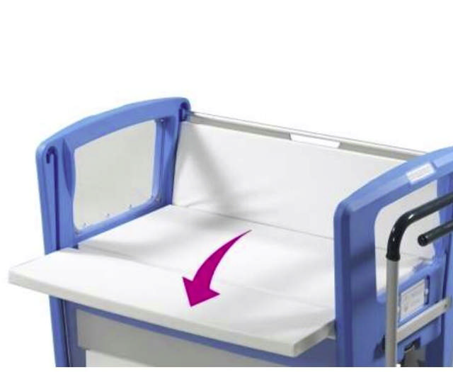 Madras m/sidepolstring til Matris vugge/krybbe m/nedfældige sider