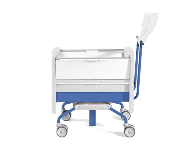 Matris vugge/krybbe (neonatal), med nedfældige sider