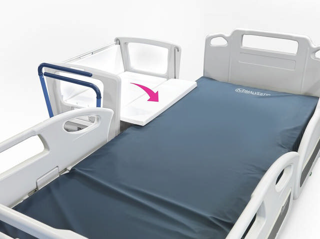 Matris vugge/krybbe (neonatal), med nedfældige sider