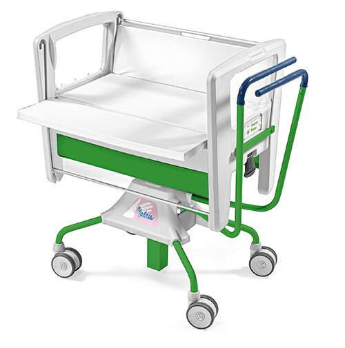 Matris vugge/krybbe (neonatal), med nedfældige sider