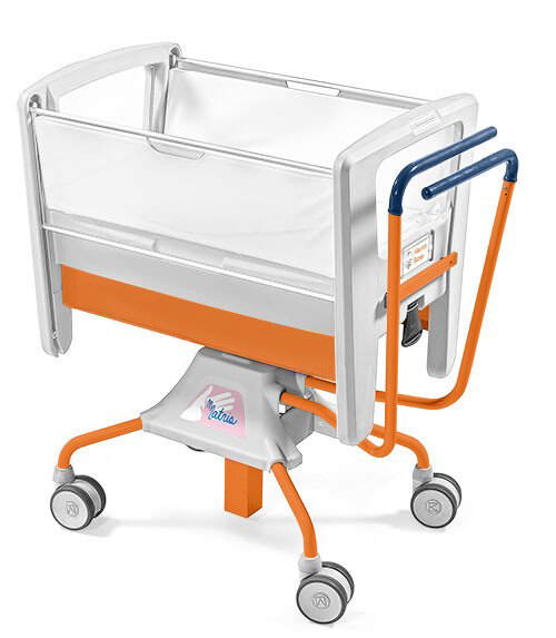 Matris vugge/krybbe (neonatal), med nedfældige sider