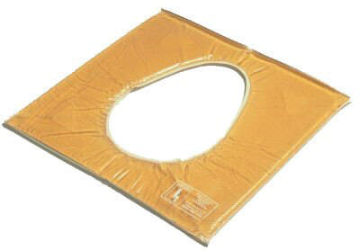 Toiletsædering, gele, m/lukket front 40,6 x 40,6 x 1,6 cm (B/D/H)