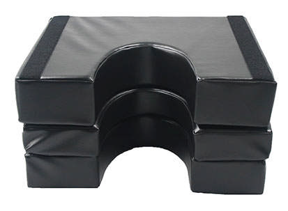 U-pude sæt barn, m/skai, 3 puder 50x60x8, 50x60x10, 50x60x12 cm