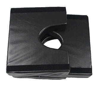 U-pude sæt barn, m/skai, 3 puder 50x60x8, 50x60x10, 50x60x12 cm