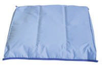 Stolepude m/Krøyer kugler, kanalsyet 45 x 42 cm