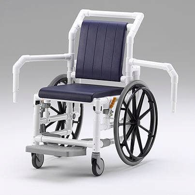 RCN kørestol DR100 PUG (Pool), fodstøtte, PUR sæde/ryg