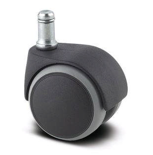 Møbelrulle AA23PJI050B10 m/11 mm tap, soft, m/vægtbremse