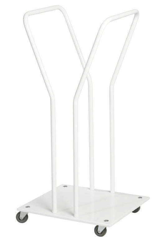 Affaldsstativ m/bøjle enkelt, 1x110 ltr., t/papirsæk