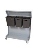 Affaldsvogn, kildesortering 36x89x92 cm (D/B/H) inkl. beh.
