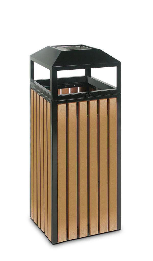 Affaldsbeholder Trælook 40 x 40 x 115 cm (D/B/H), 90 ltr.