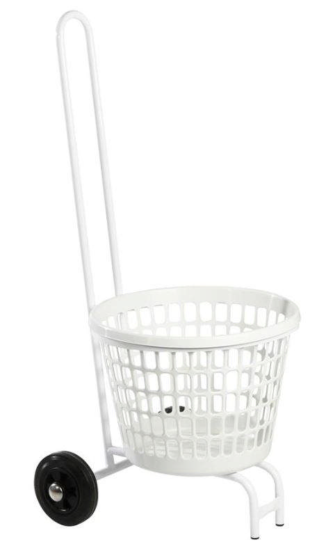 Vasketøjsvogn m/håndtag 56x45x106 cm (L/B/H)