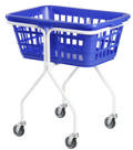 Vasketøjskurv på kørestel 65x48x74 cm (L/B/H), firkantet