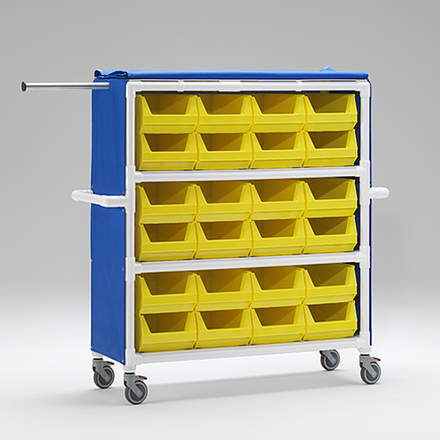 Linnedvogn WT 424  med 24 beholdere