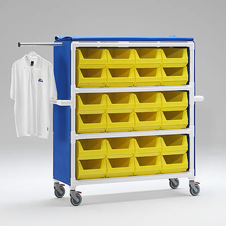 Linnedvogn WT 424  med 24 beholdere