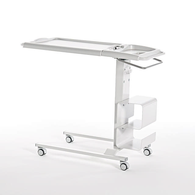 Sengebord BT, fast flade trinløs højdejust., 79-104 cm