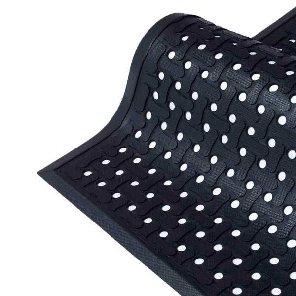 Comfort Flow arbejdsmåtte sort, 83 x 140 cm (B/L)