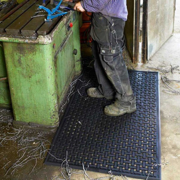 Comfort Flow arbejdsmåtte sort, 83 x 140 cm (B/L)