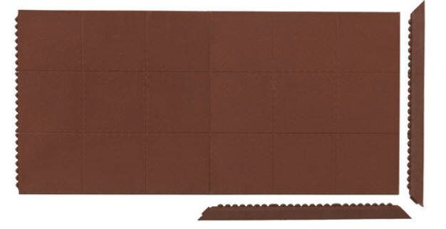 Yoga Solid Extra arbejdsmåtte terrakotta, 91 x 91 cm (B/L)