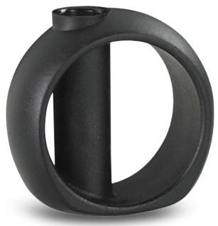 Møbelglider, uden tap, sort Ø10mm, type SN, rund