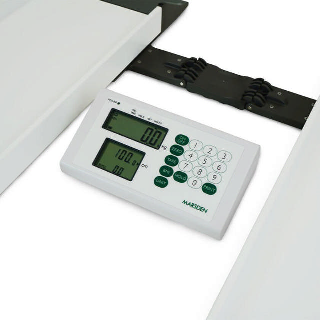 Kørestolsvægt, sammenklappelig, M615 belast. 300 kg/100 gr